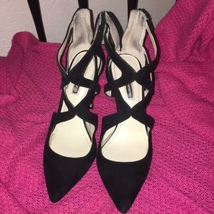 Sexy Black Suede Ankle Booties